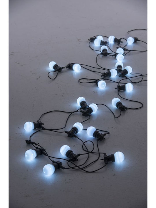 Iliadis Expandable Waterproof Garland Lights LED IP44 10m with 25 Lamps