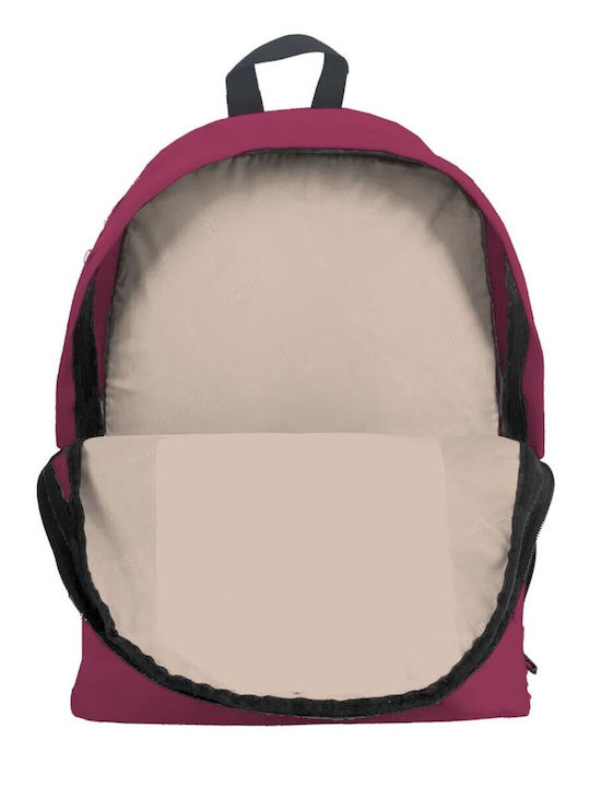 Must Monochrome Plus School Bag Backpack Junior High-High School in Burgundy color