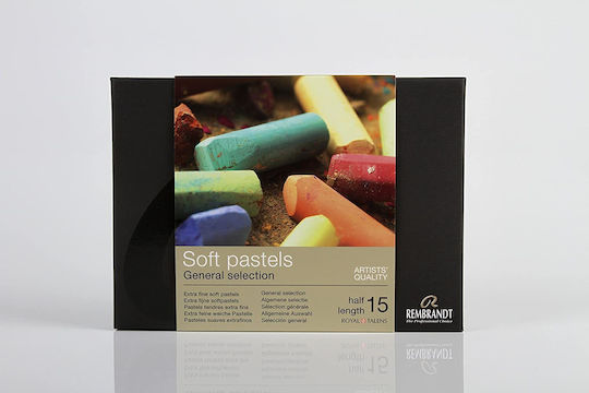 Royal Talens Rembrandt Soft Pastels General Selection Σετ Κηρομπογιές Half Length 15τμχ