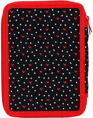 Must Disney Minnie Mouse Pencil Case Full with 2 Compartments Red