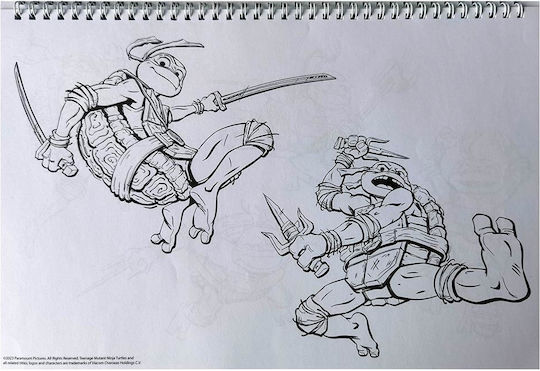 Gim Zeichenblöcke Ninja Turtles C4 (22,9 x 32,4 cm)