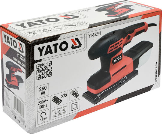 Yato Electric Pulse Sander 260W with Suction System YT-82230