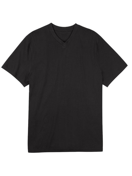 Sloggi Men's Short Sleeve Undershirts Black 2Pack 10143436-0004