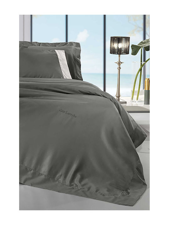 Guy Laroche Чаршаф King Size 270x280см. Silky Антрацит