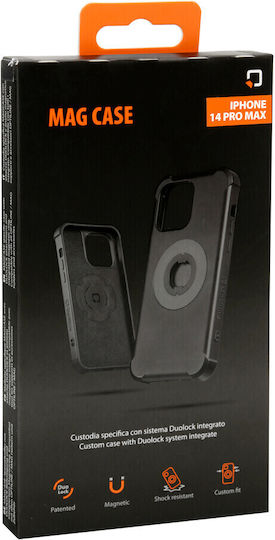Lampa Mag Case Optiline Duolock Handyhülle für Motorständer Apple iPhone 14 Pro Max für Motorradhalterung