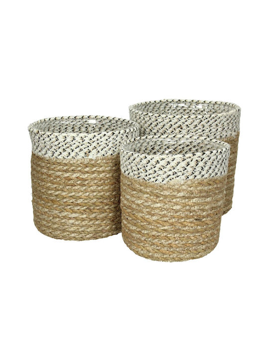 Wicker Decorative Baskets Set 3pcs ArteLibre