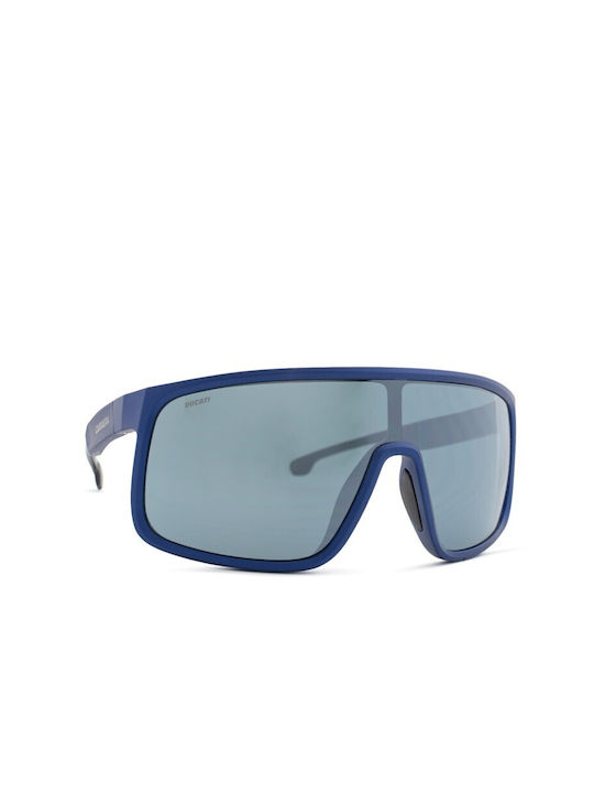 Carrera Men's Sunglasses with Blue Plastic Frame and Gray Lens 017/S TZQ/T4