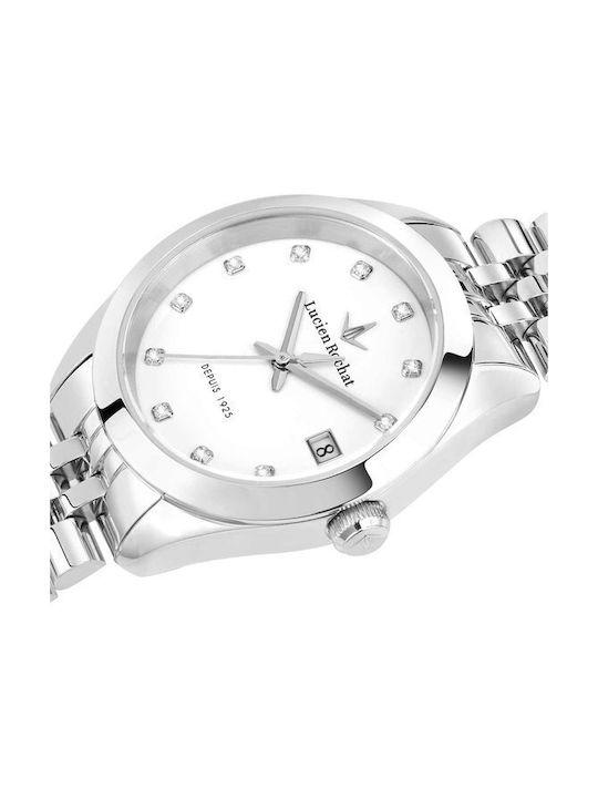 Lucien Rochat Γυναικείο Ρολόι 32mm Μπαταρίας με Ασημί Μεταλλικό Μπρασελέ