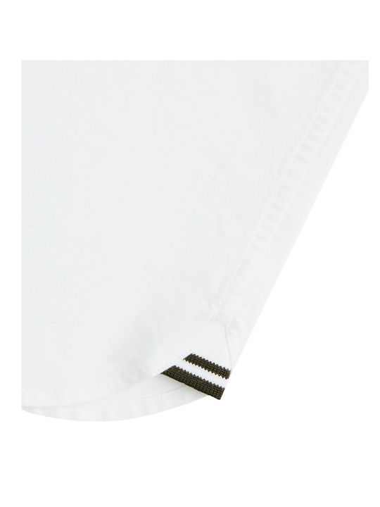 Fred Perry Βαμβακερό Πουκάμισο Λευκό