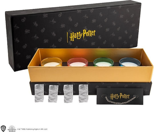 Cinereplicas Aromatic Soy Candle Harry Potter Hogwarts Houses in Jar Multicolour 4 Pieces
