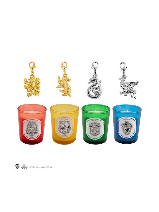 Cinereplicas Lumânare Aromatică Din Soia Harry Potter Hogwarts Houses În Borcan Multicolor 4 Bucăți