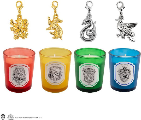 Cinereplicas Aromatic Soy Candle Harry Potter Hogwarts Houses in Jar Multicolour 4 Pieces