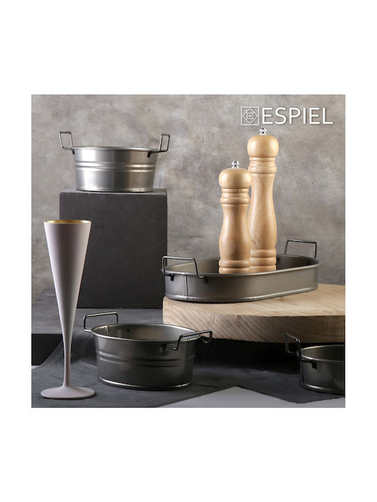 Espiel Metallic Oval Decorative Tray 22.5x13x5cm