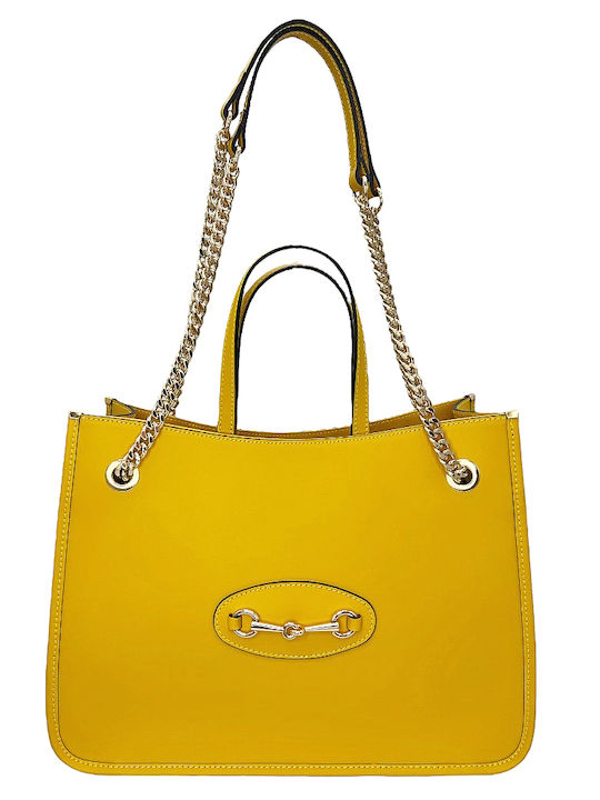 Savil Leather Women's Bag Shoulder Yellow