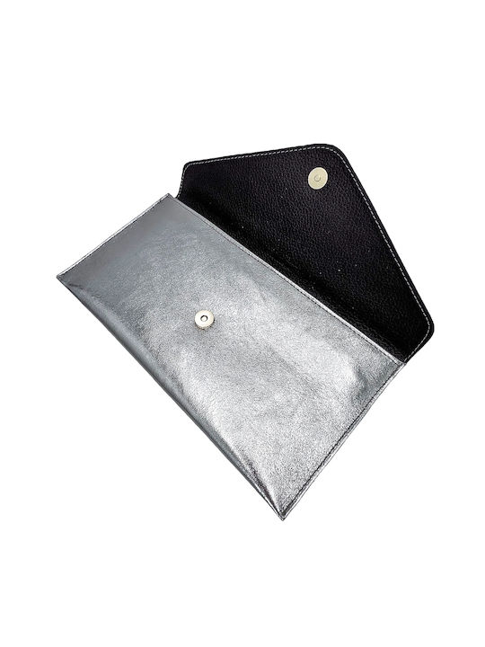 Savil Leather Women's Envelope Gray