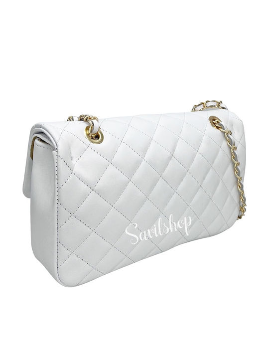 Leather Women's Bag Shoulder Beige
