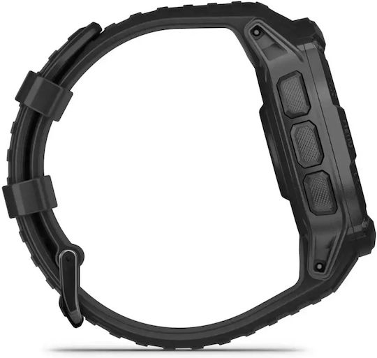 Garmin Instinct 2X Solar Tactical 50mm Αδιάβροχο Smartwatch με Παλμογράφο (Black)