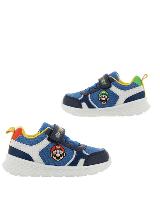 Super Mario Παιδικά Sneakers Μπλε