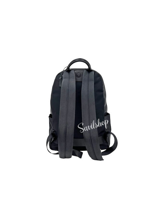 Savil Men's Leather Backpack Black