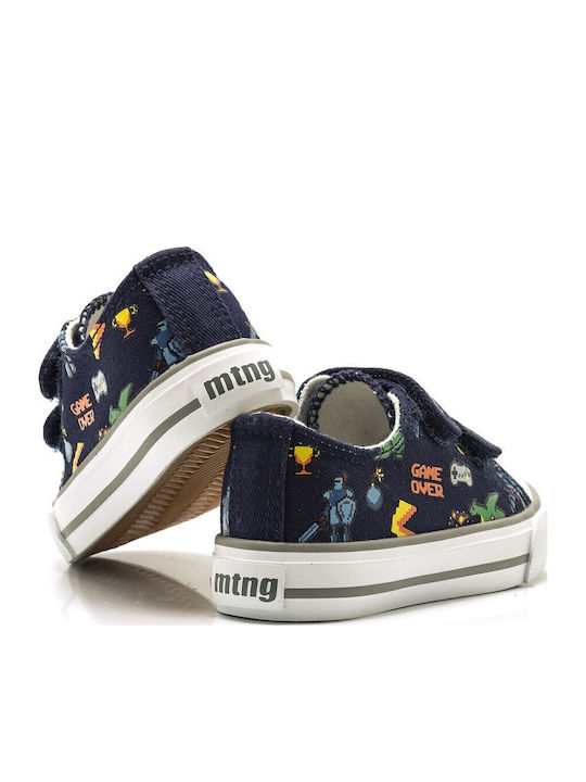 Παιδικά Sneakers με Σκρατς Navy Μπλε