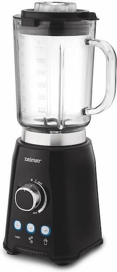 Zelmer Μπλέντερ με Γυάλινη Κανάτα 1.75 lt 1200W Μαύρο ZSB4799B