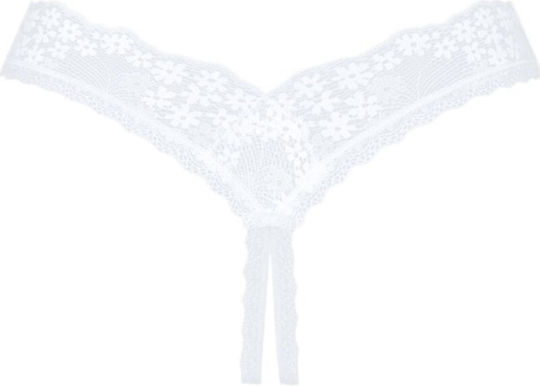 Obsessive Heavenlly Crotchless Thong White