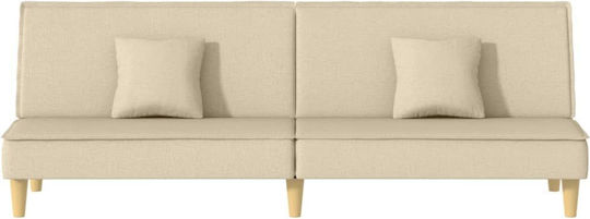 Canapea Cu Două Locuri Pat Ecru 200x89x70cm