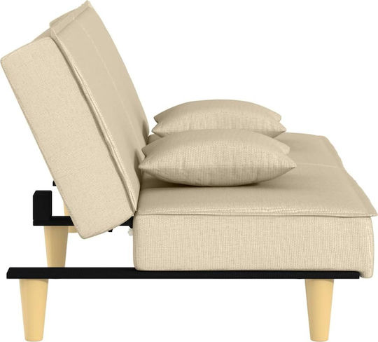 Canapea Cu Două Locuri Pat Ecru 200x89x70cm