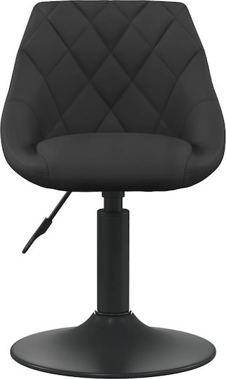 Hocker Bar mit Rückenlehne & Höhenverstellbar Schwarz 4Stück 46x44x62.5-77.5cm