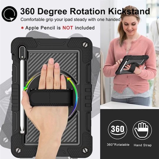 Techsuit StripeShell Back Cover Ανθεκτική Ροζ (Galaxy Tab S8+)