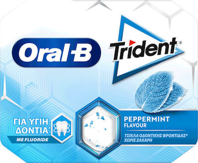 Trident Chewing gum Oral-B with Μέντα Flavour Sugar Free 12pcs 17gr