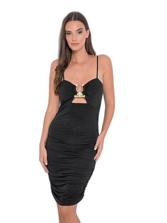 Fullah Sugah Mini Evening Dress Black