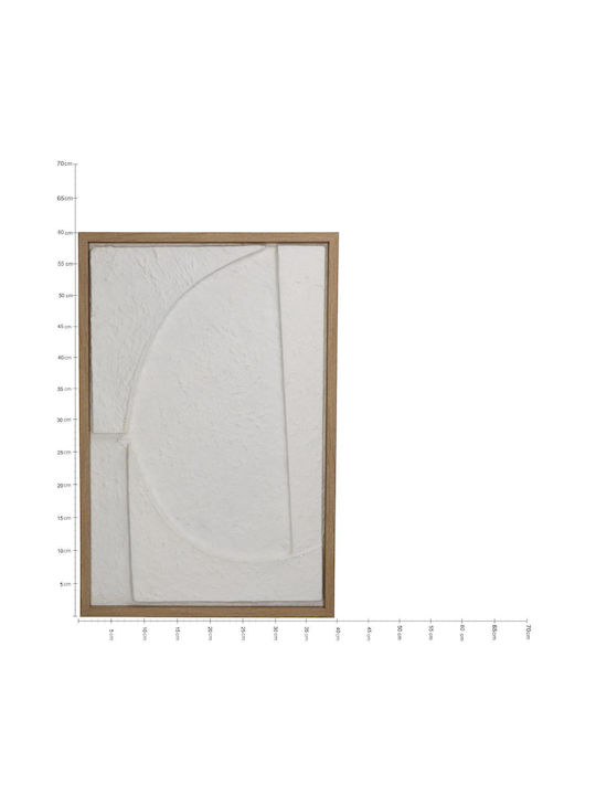 ArteLibre Brown Wall Decor made of Paper 40x3x60cm