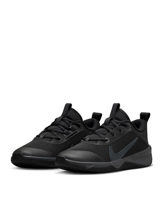 Omni Multi-Court Kids Sports Shoes Running with Laces Black