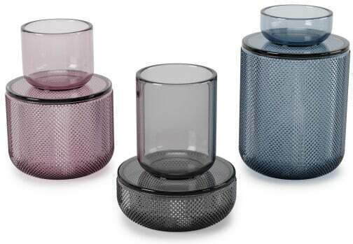 Umbra Декоративна ваза Стъкло Allira Medium Purple 10x10x15см 1бр