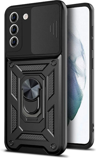 Techsuit Camshield Back Cover Πλαστικό / Σιλικόνης Μαύρο (Galaxy S21 FE 5G)