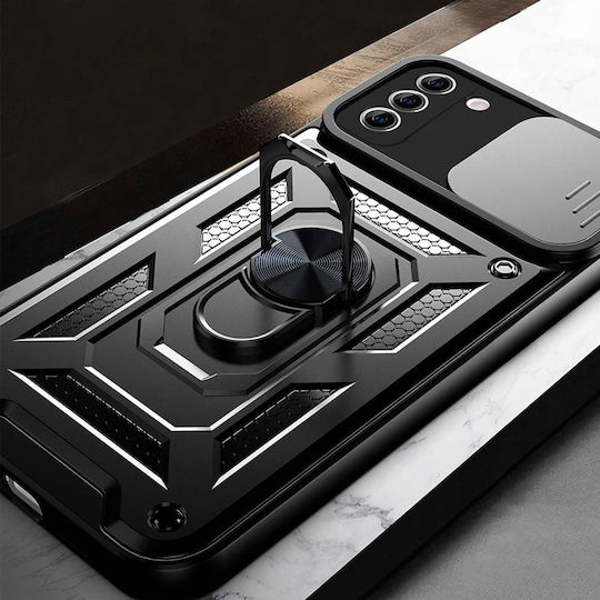 Techsuit Camshield Back Cover Πλαστικό / Σιλικόνης Μαύρο (Galaxy S21 FE 5G)