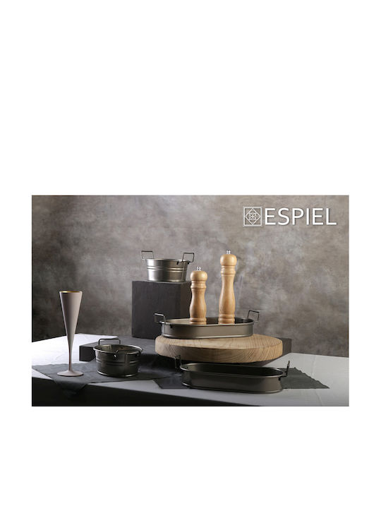Espiel Tavă Decorativă Metal Rotundă 38x38x6.5cm 2buc