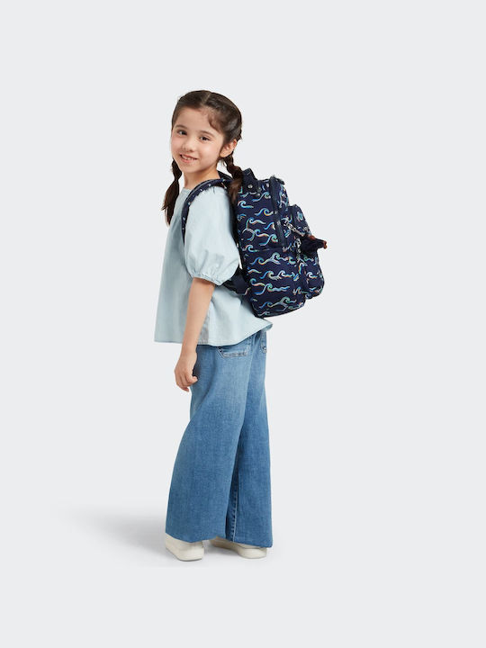 Kipling Seoul School Bag Backpack Elementary, Elementary Fun Ocean 14Liters