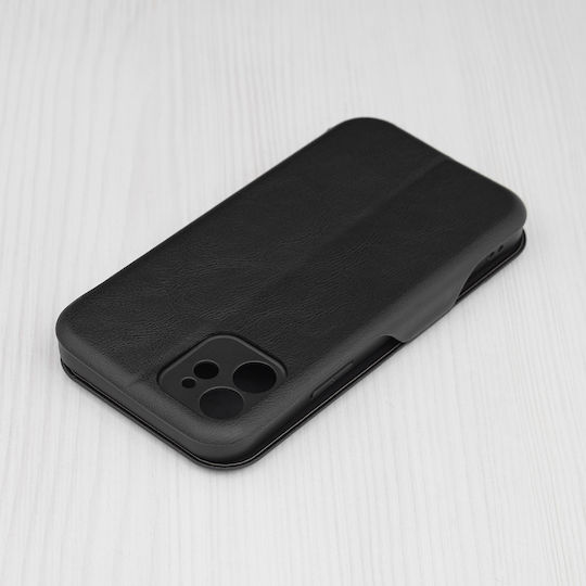 Techsuit Wallet Leather Black (iPhone 12 / 12 Pro)