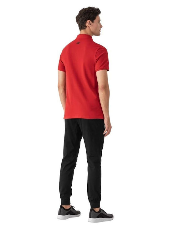 4F Men's Short Sleeve Polo Blouse Red