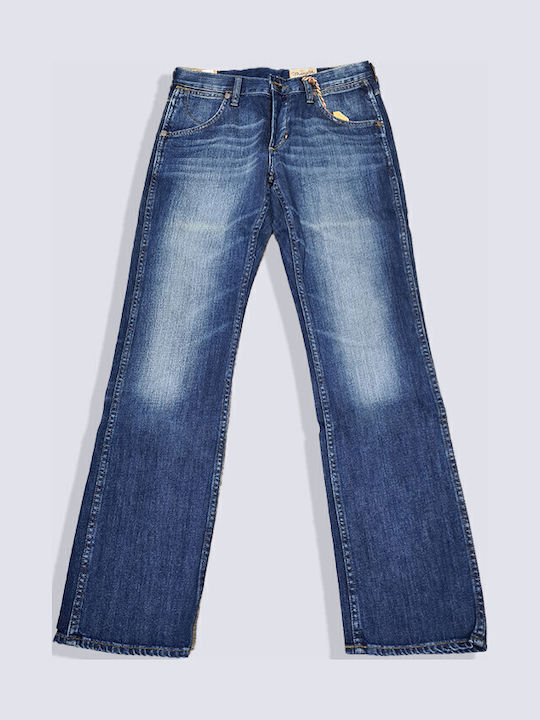 Crank Men's Jeans Pants with Relaxed Straight Fit Navy Blue
