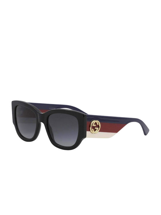 Gucci Γυναικεία Γυαλιά Ηλίου με Μαύρο Κοκκάλινο Σκελετό και Μαύρο Φακό GG0276S 001