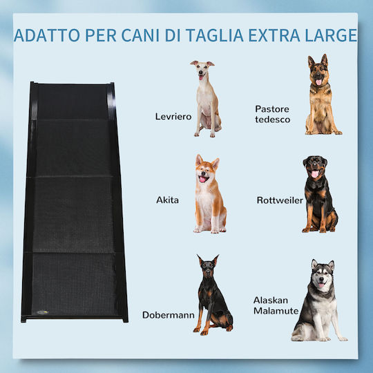 Pawhut Ramp Car for Dog 158x43.5x2.5cm Black