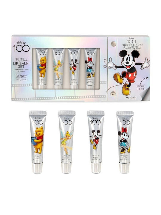 Mad Beauty Disney100 Mickey Mouse Сет за грим за лицето Устни 5бр