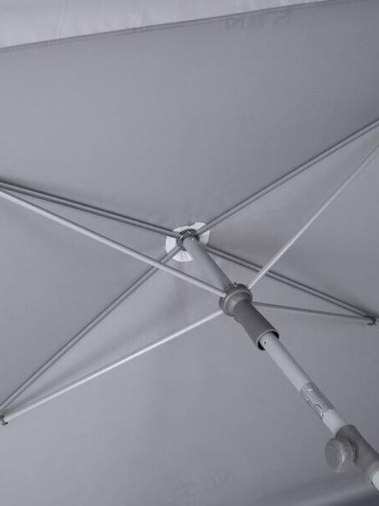 Square Parasol Metal NC7826 Grey 2x1.25xHeight 2.2m