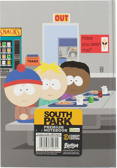 Notebook Ruled A5 120 Sheets South Park Multicolour 1pcs