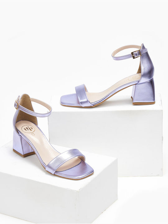 The Fashion Project Piele Sandale dama in Culorea Violet