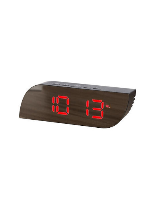 Go Clever Tabletop Digital Clock with Alarm GC220973BLK