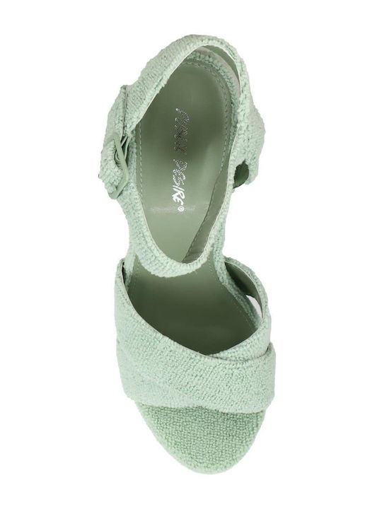 Platform Women's Sandals Content Green